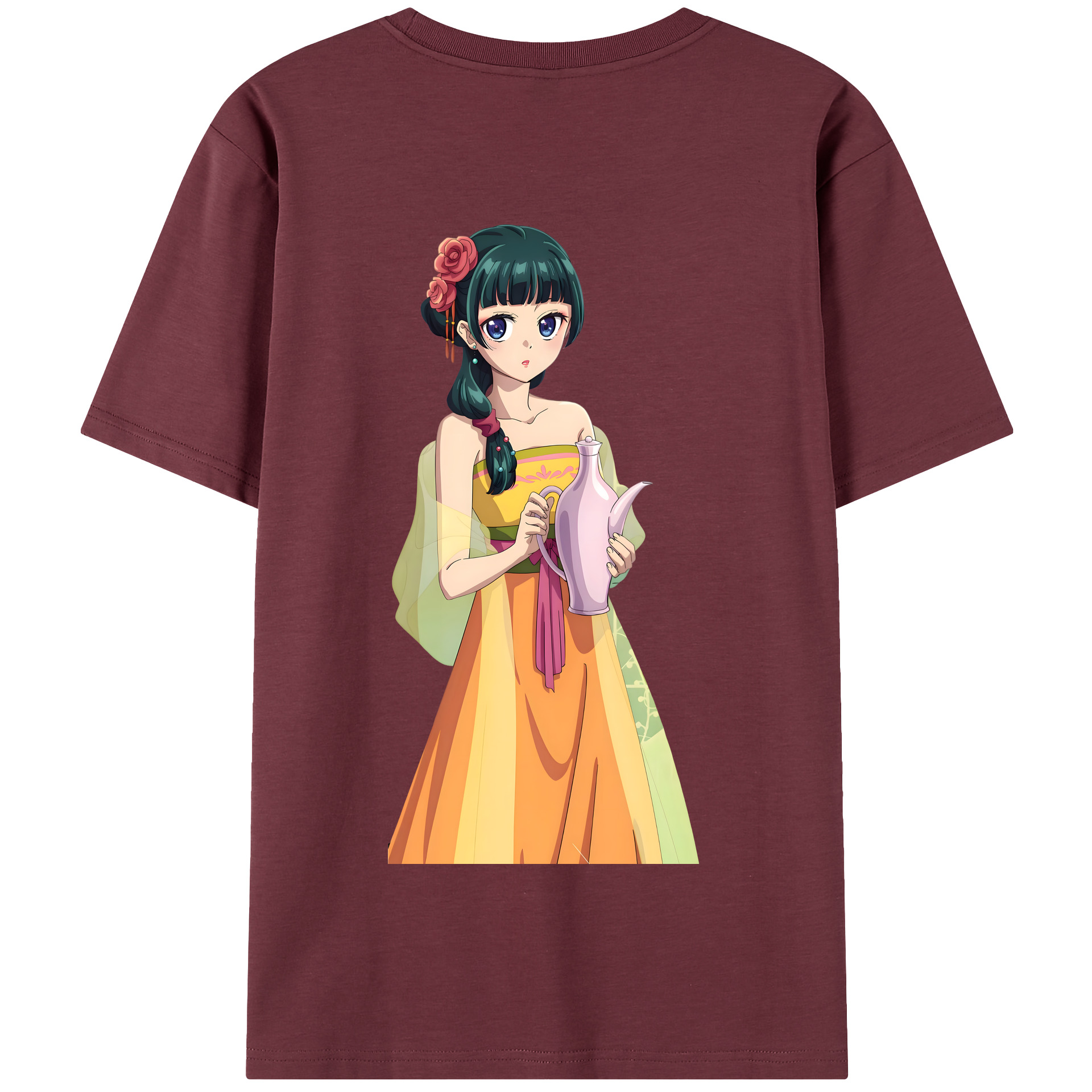 （画像用） 薬屋のひとりごと The Apothecary Diaries 綿100％半袖Tシャツ（背面プリント）